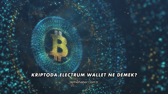 Kriptoda Electrum Wallet Ne Demek?