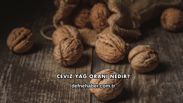Ceviz Yağ Oranı Nedir?